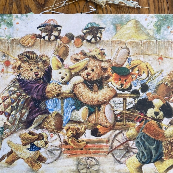 Bear Parade wooden wall hanging 11” x 24” - Picture 3 of 4